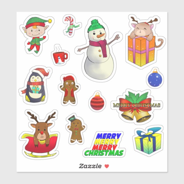 Christmas sticker pack (Sheet)
