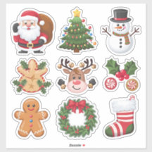Christmas sticker set