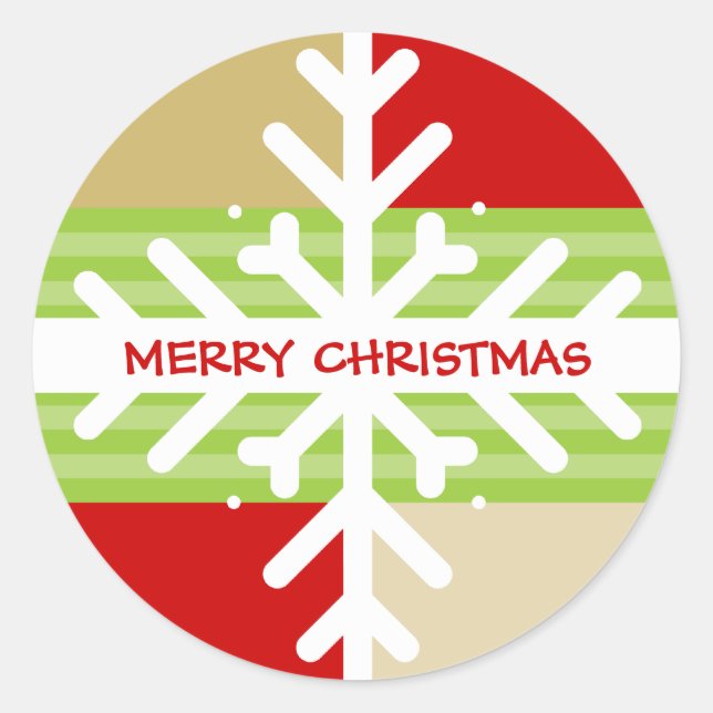 CHRISTMAS STICKER :: snowflake dissection 4 (Front)