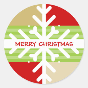 CHRISTMAS STICKER :: snowflake dissection 4