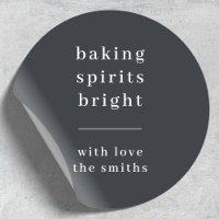 Christmas Stickers | Baking Spirits Bright Labels