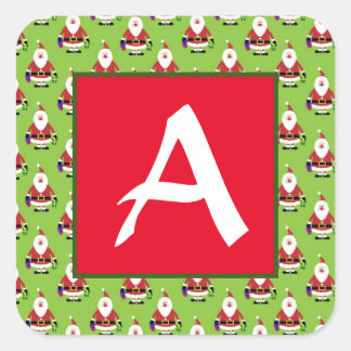 CHRISTMAS STICKERS CUSTOM INITIAL ENVELOPE SEAL
