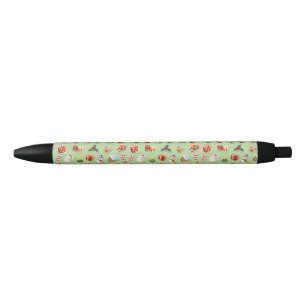 Christmas Stickers Festive Pattern Black Ink Pen