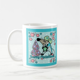 Christmas stickers , new year coffee mug