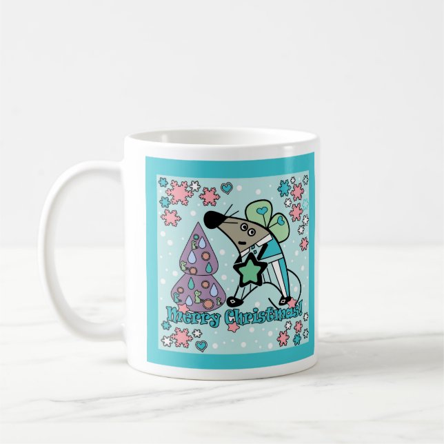 Christmas stickers , new year coffee mug (Left)
