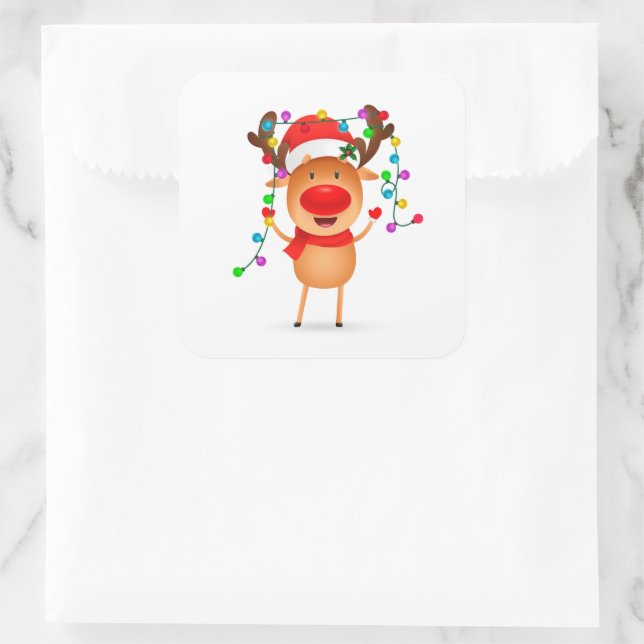Christmas Stickers Rudolph (Bag)