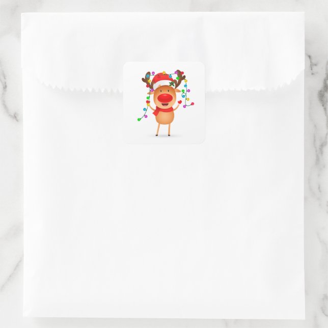 Christmas Stickers Rudolph (Bag)