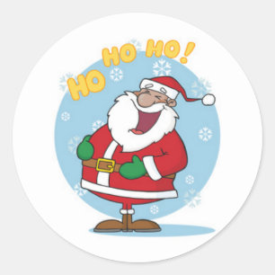 Christmas Stickers/Santa Classic Round Sticker