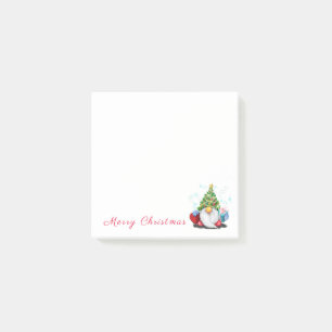 Christmas Sticky Notes Gift Gnome with Gifts