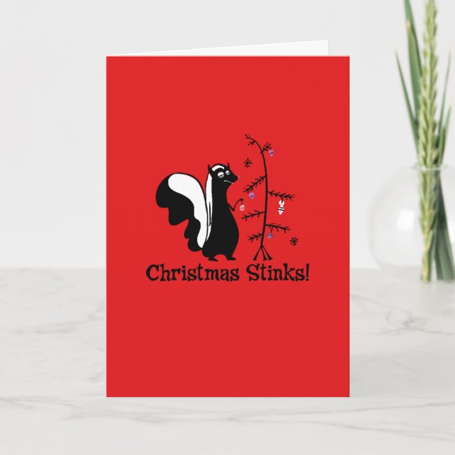 Christmas Stinks Holiday Card (Front)