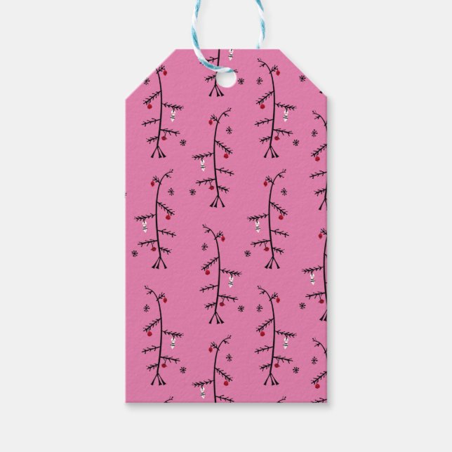 Christmas Stinks! Sad tree gift tag (Front)