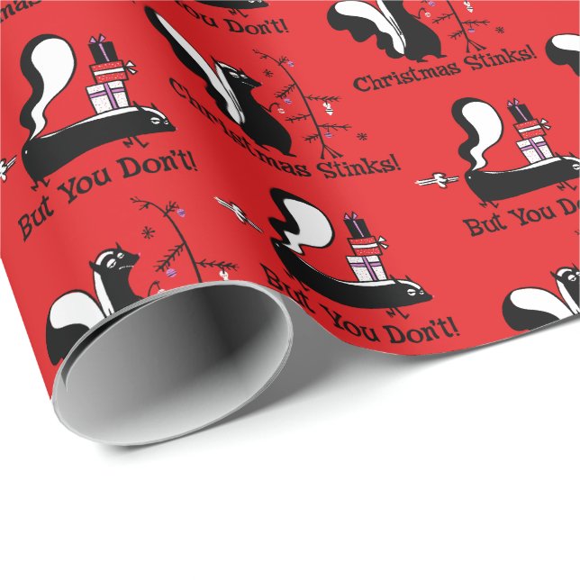 Christmas Stinks Wrapping Paper (Roll Corner)