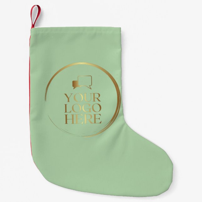 Christmas stocking add your corporate logo company (Front)