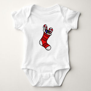 Christmas stocking baby bodysuit