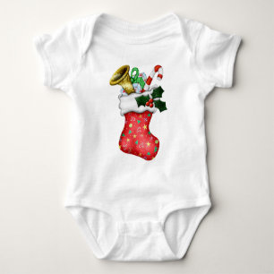 Christmas Stocking Baby Bodysuit