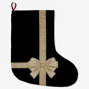 Christmas Stocking, Bow Large Christmas Stocking