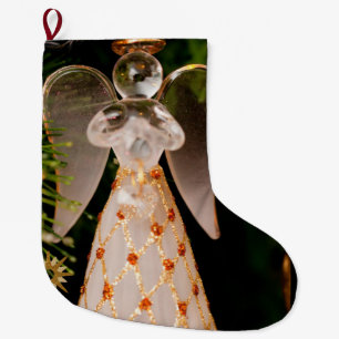 Christmas Stocking, Christmas Angel Large Christmas Stocking