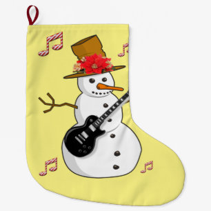 Christmas Stocking, Christmas Snowman Large Christmas Stocking
