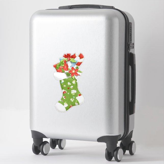 Christmas Stocking Country Holiday Sticker (Suitcase)
