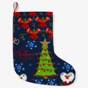 Christmas Stocking dark blue