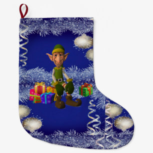 Christmas Stocking, Elf Large Christmas Stocking