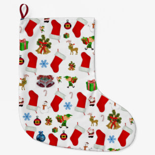 Christmas Stocking, Elf Large Christmas Stocking