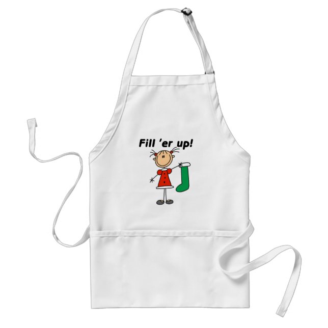 Christmas Stocking Fill 'er Up Tshirts and Gifts Standard Apron (Front)