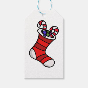 Christmas stocking gift tags