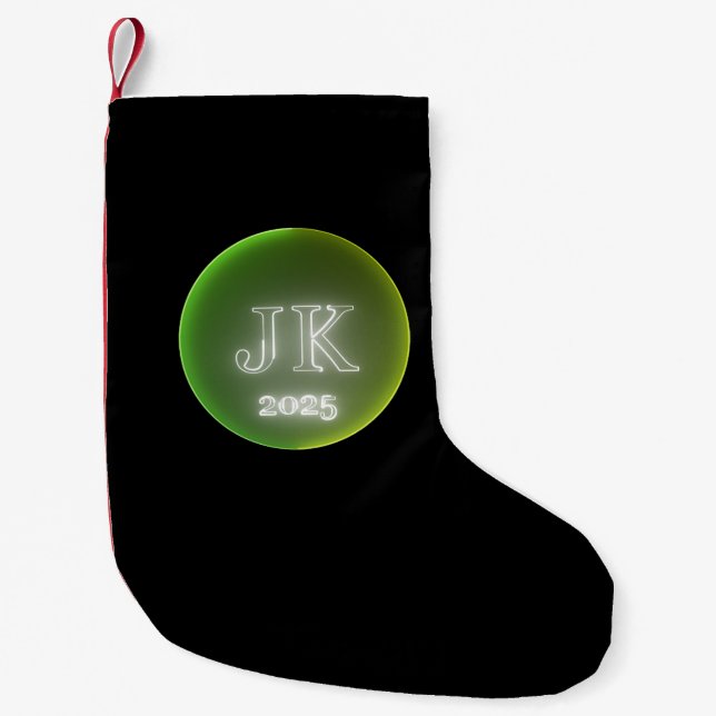Christmas Stocking Green JK 2025 (Front)