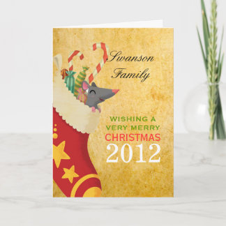 Christmas Stocking Holiday Card
