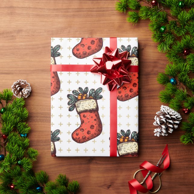 Christmas Stocking Holiday Wrapping Paper (Holiday Gift)