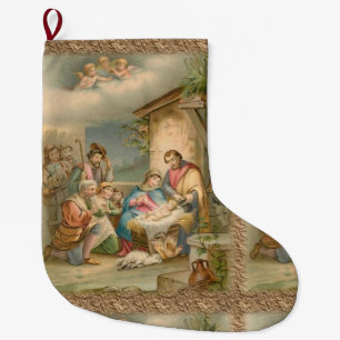 Christmas Stocking, Jesus Christ Large Christmas Stocking