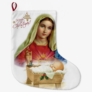 Christmas Stocking, Jesus Christ Large Christmas Stocking