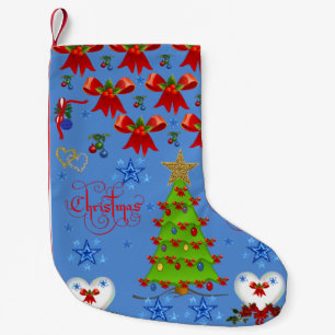 Christmas Stocking light blue