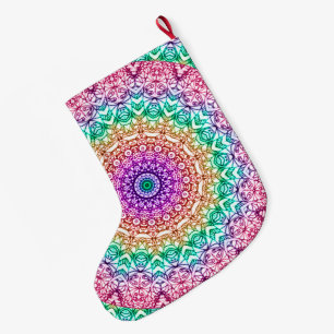 Christmas Stocking Mandala Mehndi Style G379