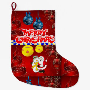 Christmas Stocking, Merry Christmas Large Christmas Stocking