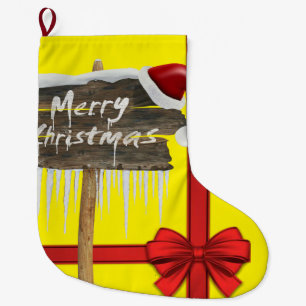 Christmas Stocking, Merry Christmas Large Christmas Stocking