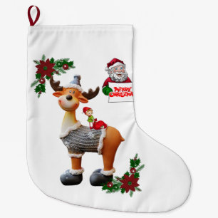 Christmas Stocking, Merry Christmas Large Christmas Stocking