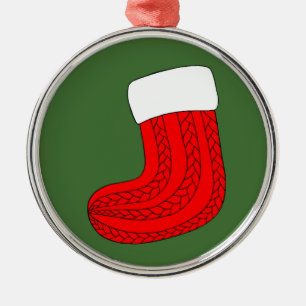 Christmas Stocking Metal Tree Decoration