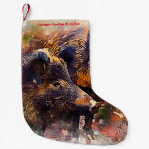Christmas Stocking My Old Boar