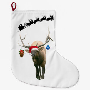 Christmas Stocking of elk