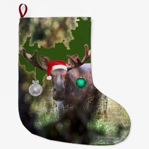 Christmas Stocking of moose