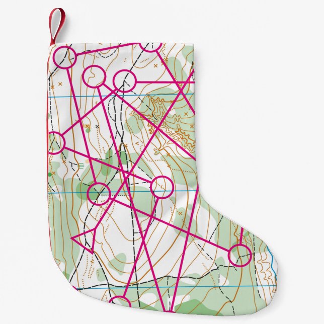 Christmas stocking - Orienteering - Course (Front)