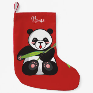 Christmas Stocking. Panda. Small Christmas Stocking