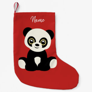 Christmas Stocking. Panda. Small Christmas Stocking