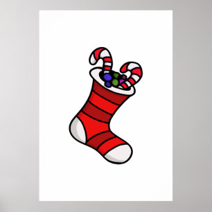 Christmas stocking poster