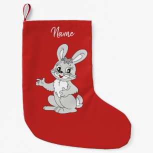 Christmas Stocking. Rabbit. Small Christmas Stocking