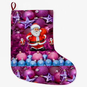 Christmas Stocking, Santa Large Christmas Stocking