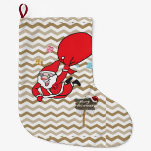 Christmas Stocking, Santa Large Christmas Stocking