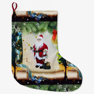 Christmas Stocking, Santa Large Christmas Stocking